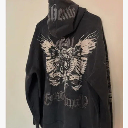 Chaqueta con Capucha Oversize | Poliéster Manga Larga