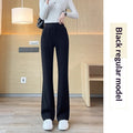 Pantalones Chenille Pierna Ancha | Tiro Alto con Forro