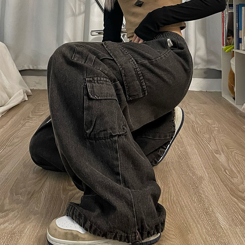 Jeans Denim Vintage de Corte Recto — Estilo Americano Auténtico