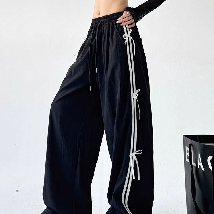 Pantalones Cargo Holgados con Lazo