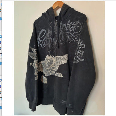 Chaqueta con Capucha Oversize | Poliéster Manga Larga