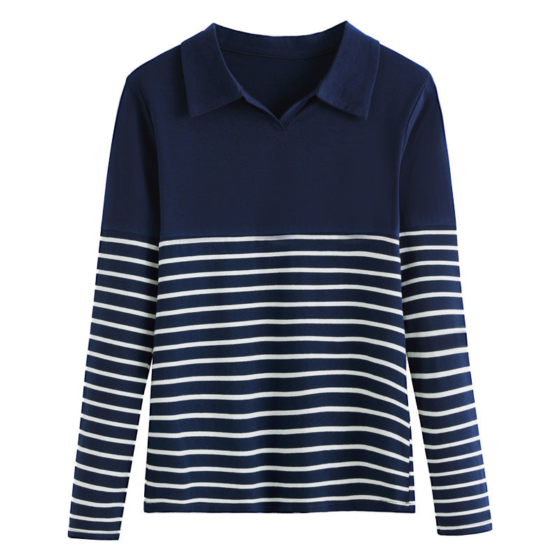 Top Rayas Manga Larga | 100% Algodón Oversize