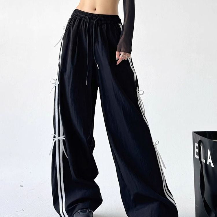 Pantalones Cargo Holgados con Lazo