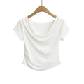 Top Blanco de Manga Corta | Cuello Redondo