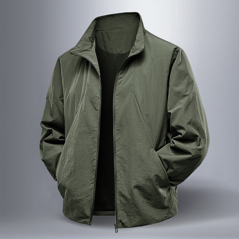 Chaqueta de Nylon con Cremallera | Estilo Casual
