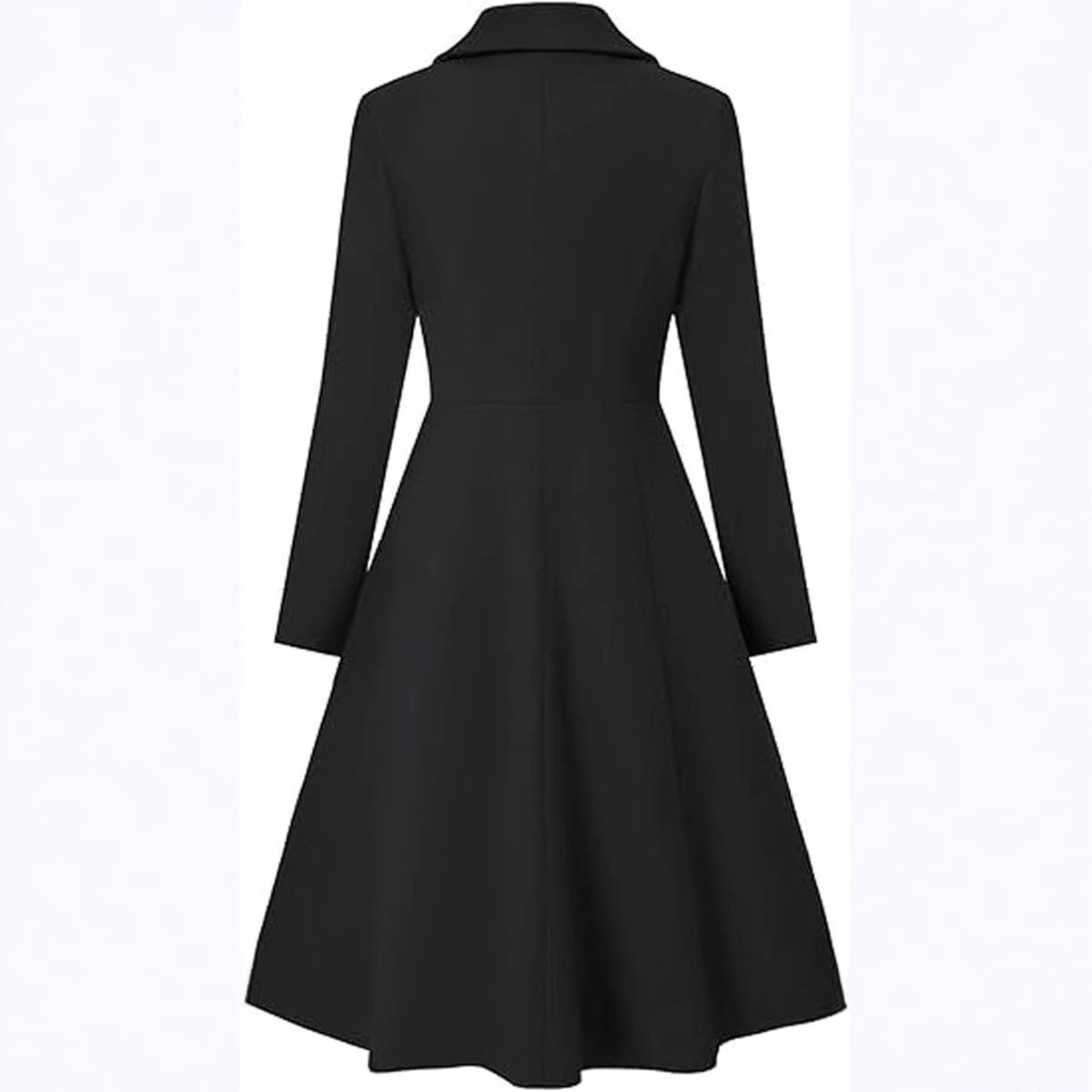 Gabardina Larga Doble Botonadura | Mezcla de Lana Premium