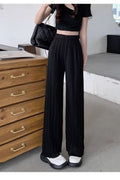 Pantalón Palazzo Plisado de Cintura Alta | Negro o Blanco