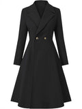 Gabardina Larga Doble Botonadura | Mezcla de Lana Premium