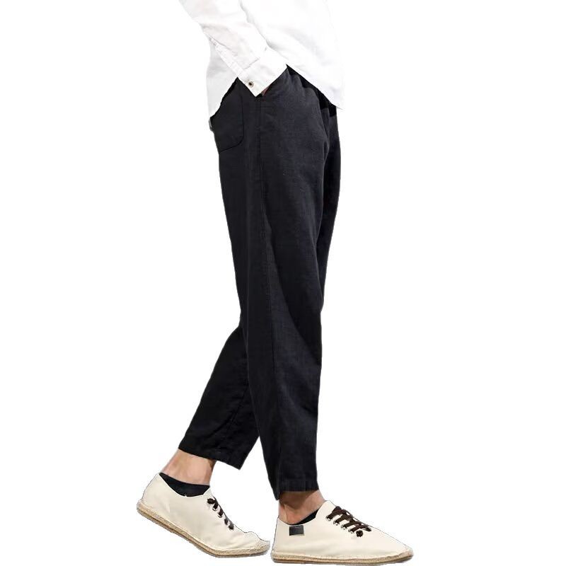 Pantalón Casual de Lino y Algodón | Corte Relajado