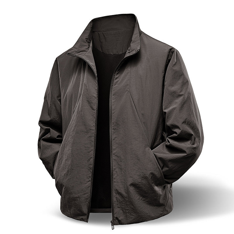 Chaqueta de Nylon con Cremallera | Estilo Casual