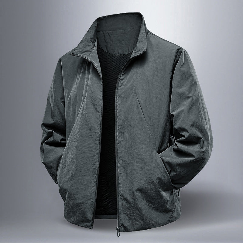 Chaqueta de Nylon con Cremallera | Estilo Casual