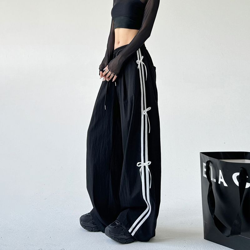 Pantalones Cargo Holgados con Lazo