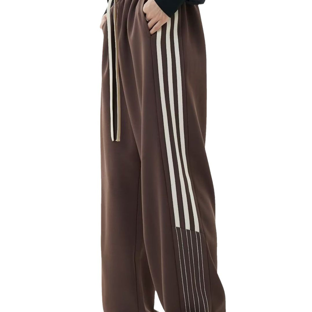 Pantalón Casual Unisex de Poliéster | Diseño a Rayas