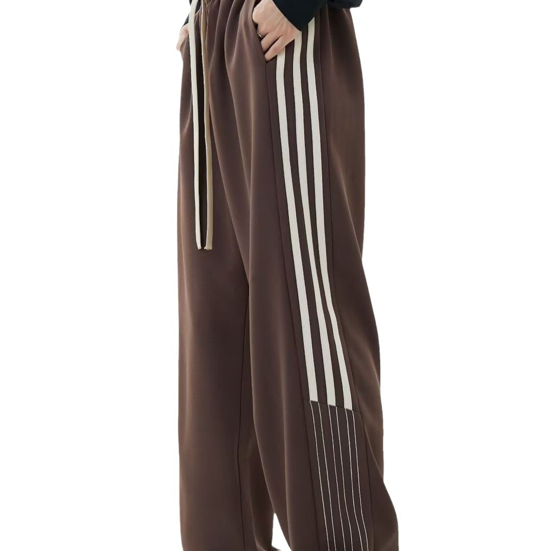 Pantalón Casual Unisex de Poliéster | Diseño a Rayas