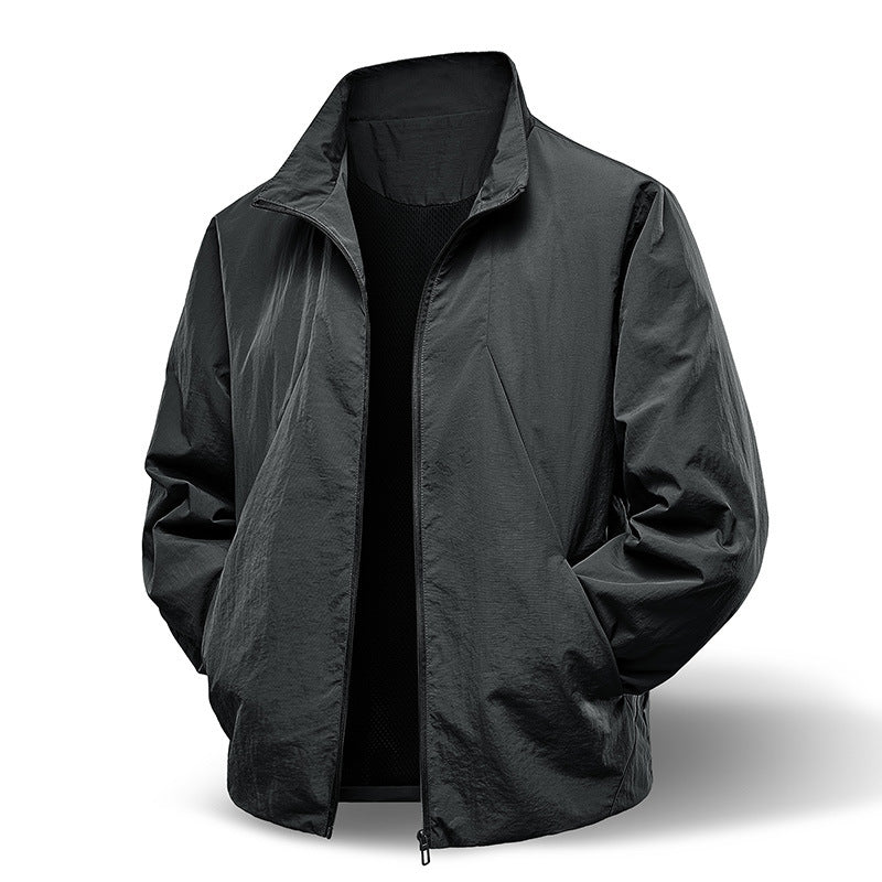 Chaqueta de Nylon con Cremallera | Estilo Casual