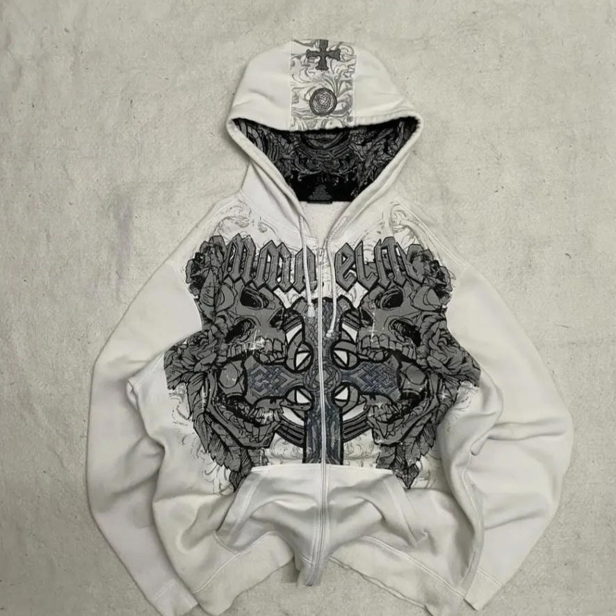 Chaqueta con Capucha Oversize | Poliéster Manga Larga